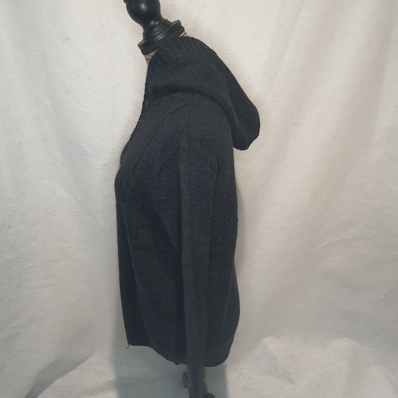 Bleu Ice Womens Wool Knit Acrylic Sweater MED Blue - Picture 3 of 8